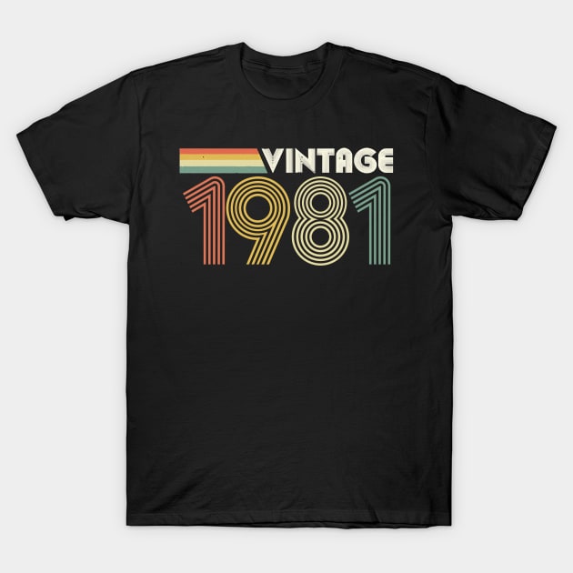 Vintage 1981, 40th Birthday T-Shirt by Charlotte123